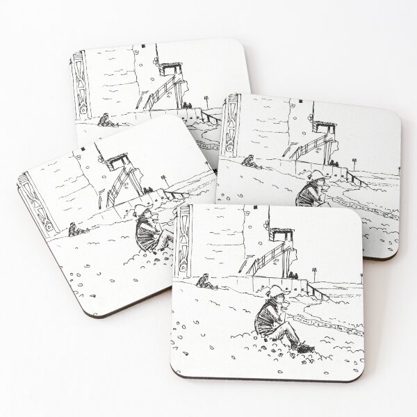 Item preview, Jacobs Ladder beach Sidmouth drawing designed and sold by MikeJory.
