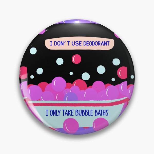 Item preview, I Only Take Bubble Baths - Funky pink bubbles designed and sold by pixelated_echoes.
