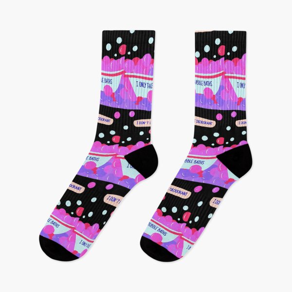 Item preview, I Only Take Bubble Baths - Funky pink bubbles designed and sold by pixelated_echoes.