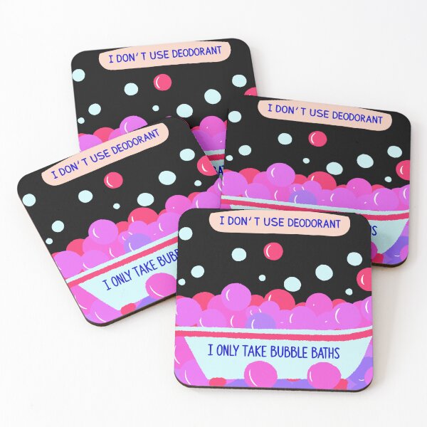 Item preview, I Only Take Bubble Baths - Funky pink bubbles designed and sold by pixelated_echoes.