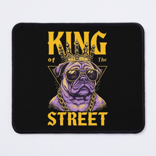 Item preview, Anthropomorphic Pug Wearing a Crown and Sunglasses | Cool Stylish Pug Design designed and sold by Colorful-Garden.