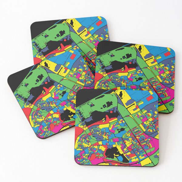 Item preview, Almere Pop Art Abstract Netherlands City Map designed and sold by Stadify.