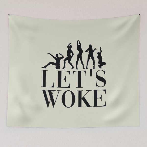 Item preview, Let's Woke - in black designed and sold by gayishdesign.