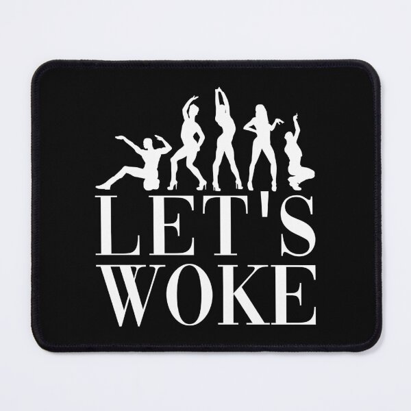 Item preview, Let's Woke - in white designed and sold by gayishdesign.
