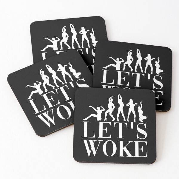 Item preview, Let's Woke - in white designed and sold by gayishdesign.