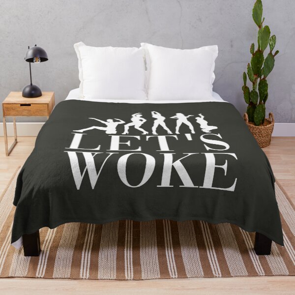 Item preview, Let's Woke - in white designed and sold by gayishdesign.