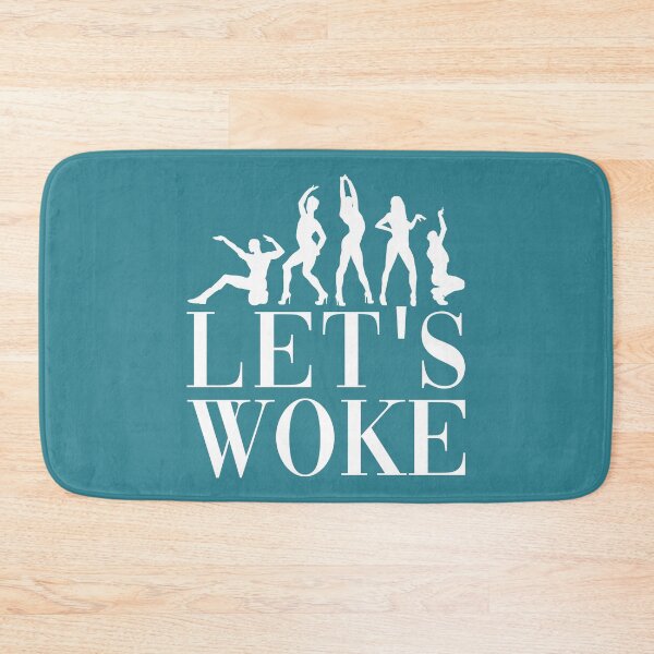 Item preview, Let's Woke - in white designed and sold by gayishdesign.