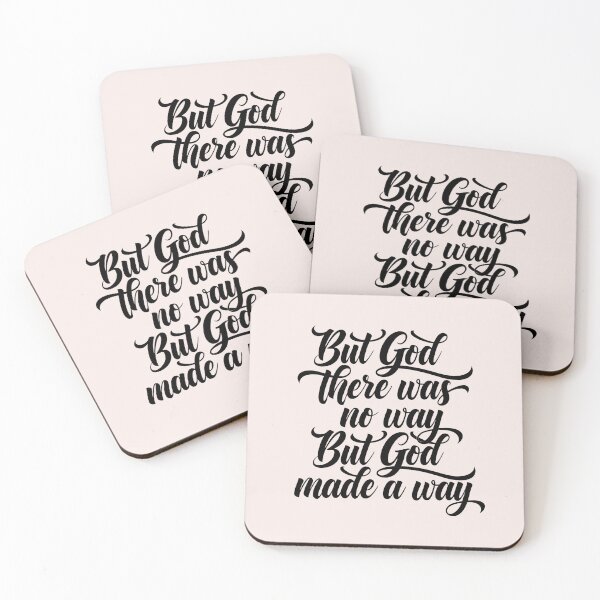Item preview, But God, There Was No Way But God Made A Way | Calligraphy Bible Verses Christian Faith Art designed and sold by  KnitLuv.