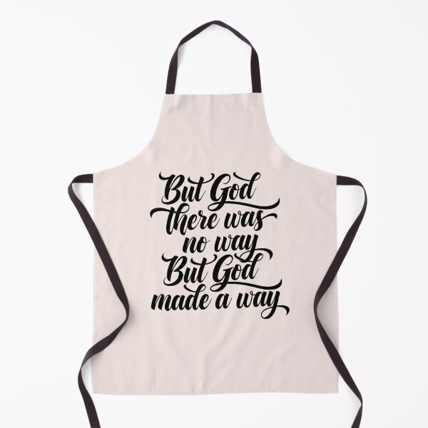 Item preview, But God, There Was No Way But God Made A Way | Calligraphy Bible Verses Christian Faith Art designed and sold by  KnitLuv.