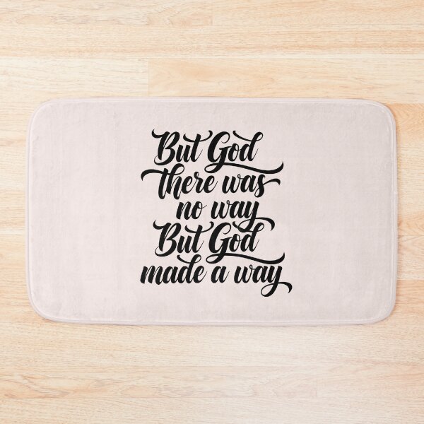 Item preview, But God, There Was No Way But God Made A Way | Calligraphy Bible Verses Christian Faith Art designed and sold by  KnitLuv.