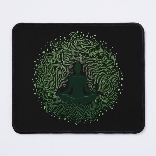 Item preview, Green Aura Meditating designed and sold by Minimum-Rage.