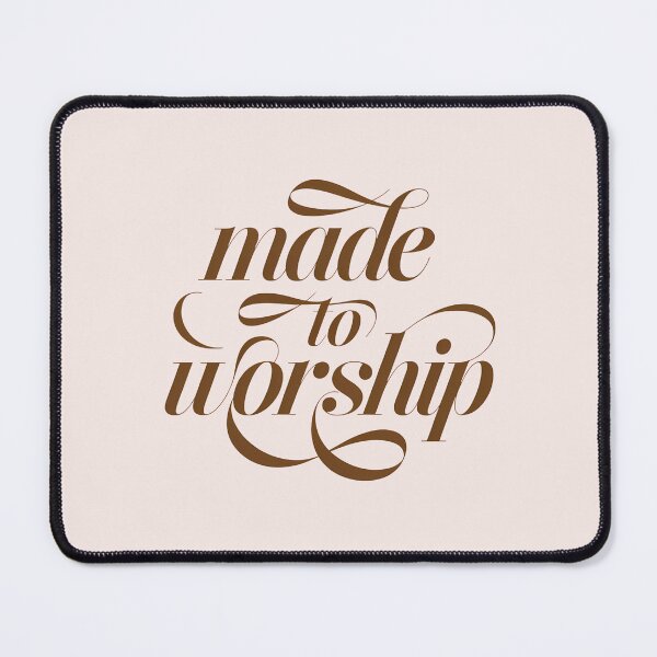 Item preview, Made to Worship | Calligraphy Bible Verses Christian Faith Art designed and sold by  KnitLuv.