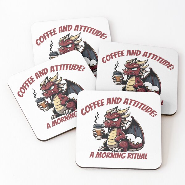 Item preview, Dragon, coffee and attitude designed and sold by paulrommer.
