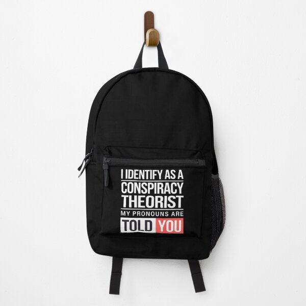 Item preview, I Identify As A Conspiracy Theorist My Pronouns Are Told You - A funny gift for anyone who loves humor, sarcasm, and conspiracy theories. designed and sold by ZyziowskyArt.