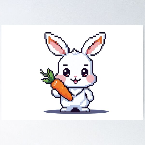 Aperçu de l'œuvre Lapins pixelisés créée et vendue par LilithsDesires.