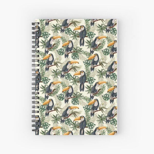 Item preview, TUCAN BIRD AND LEAVES PATTERN designed and sold by PSYNOVA.