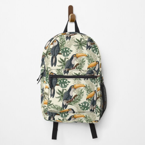 Item preview, TUCAN BIRD AND LEAVES PATTERN designed and sold by PSYNOVA.