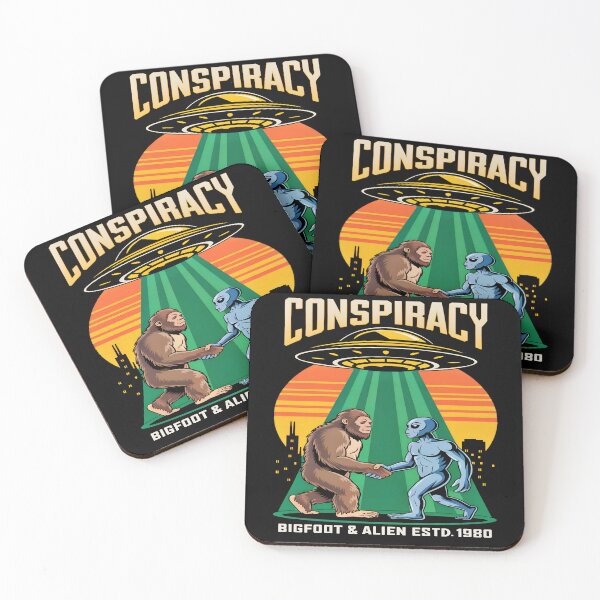 Item preview, Conspiracy: Bigfoot And Alien designed and sold by AlphaTeez.