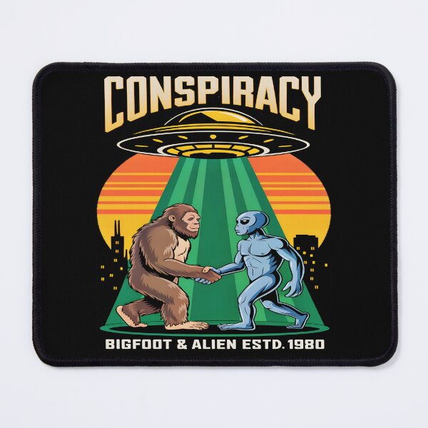 Item preview, Conspiracy: Bigfoot And Alien designed and sold by AlphaTeez.