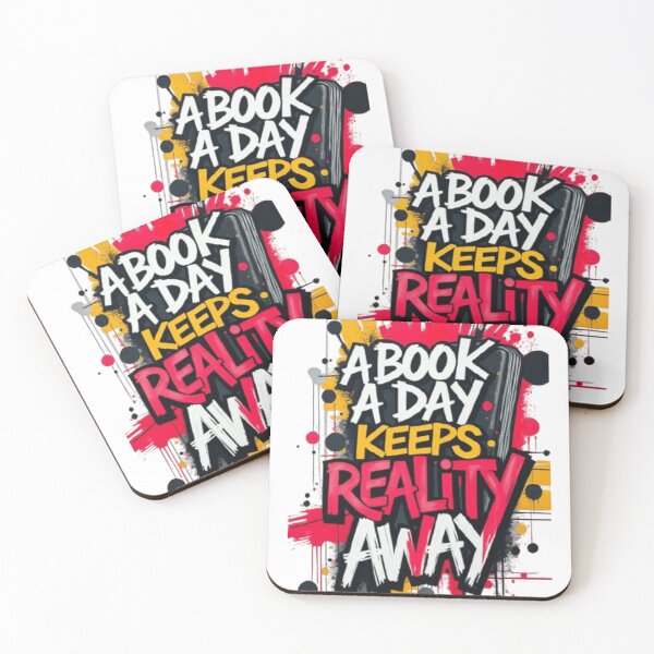 Item preview, a book a day keeps reality away designed and sold by GiantTaro.