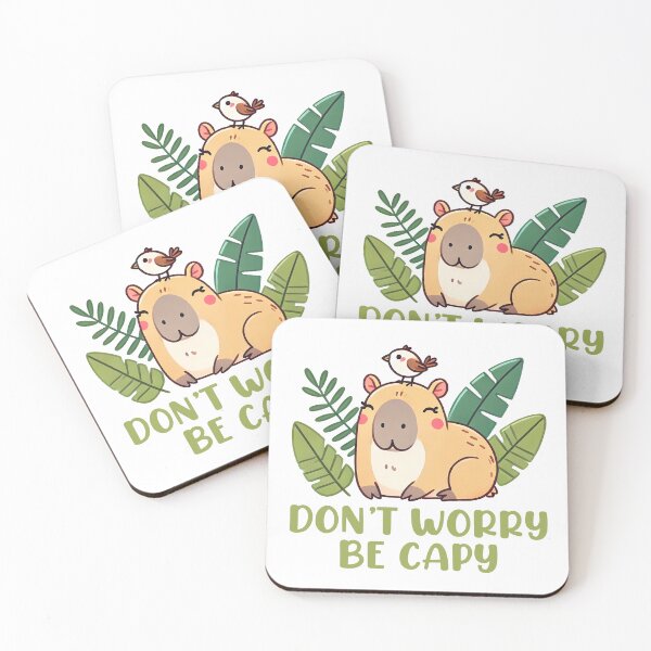 Item preview, Don't Worry Be Capy Funny Capybara Saying designed and sold by KD Merch.