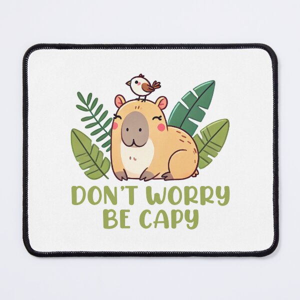 Item preview, Don't Worry Be Capy Funny Capybara Saying designed and sold by KD Merch.