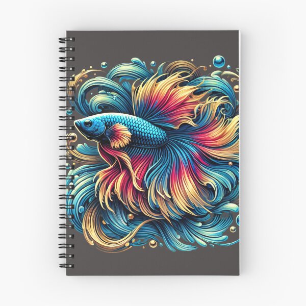 Item preview, Elegant Flowing Betta Fish - Vibrant Aquatic Art designed and sold by Kts20.
