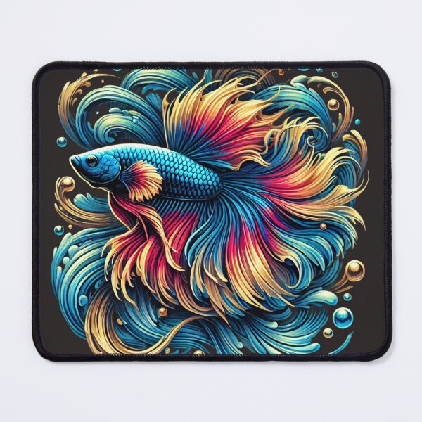 Item preview, Elegant Flowing Betta Fish - Vibrant Aquatic Art designed and sold by Kts20.