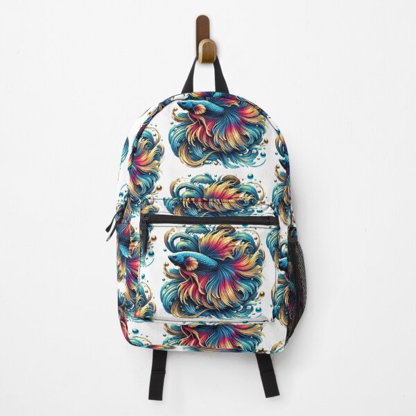 Item preview, Elegant Flowing Betta Fish - Vibrant Aquatic Art designed and sold by Kts20.
