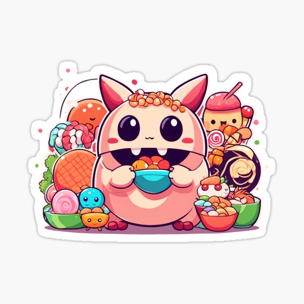 Delicious Sushi Monster`s Sticker