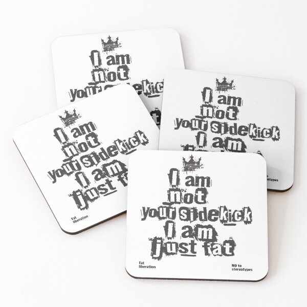 Item preview, Not a Sidekick, Just Fat – Grunge Fat Liberation Design designed and sold by Laurent-Art.