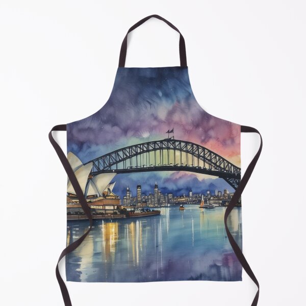 Aperçu de l'œuvre Ciel à l'aquarelle à Sydney créée et vendue par GasconyPassion.