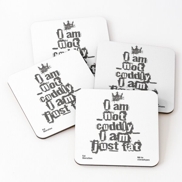 Item preview, Not Cuddly, Just Fat – Grunge Fat Liberation Design designed and sold by Laurent-Art.