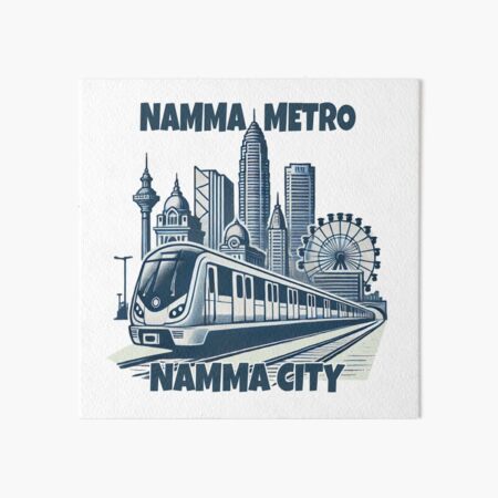 Aperçu de l'œuvre Métro de Chennai au Tamil Nadu créée et vendue par Globalcitytees.