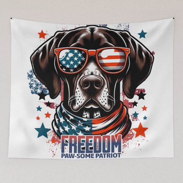 Item preview, Freedom Pawtriot : Paw-some German Shorthaired Pointer designed and sold by Eksama Design.