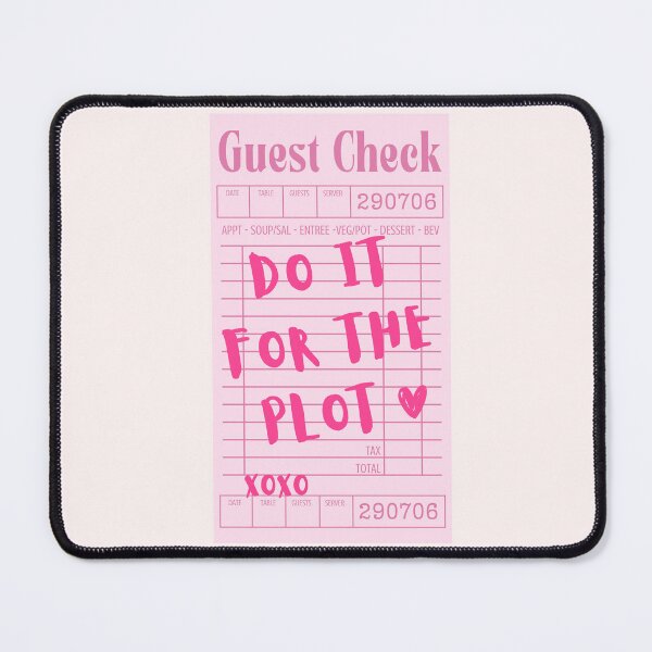 Item preview, Do it for the plot - pink guest list designed and sold by Neadoodles.