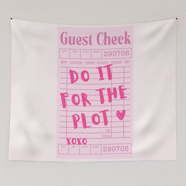 Item preview, Do it for the plot - pink guest list designed and sold by Neadoodles.