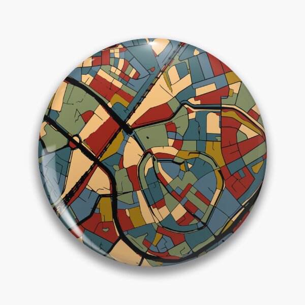 Item preview, Amersfoort Utrecht City Map Netherlands Abstract Earthtone Art designed and sold by Stadify.