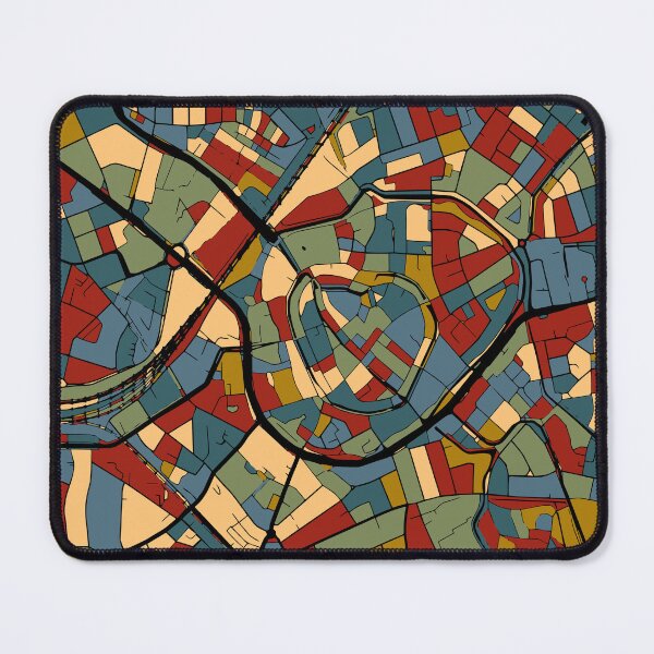 Item preview, Amersfoort Utrecht City Map Netherlands Abstract Earthtone Art designed and sold by Stadify.