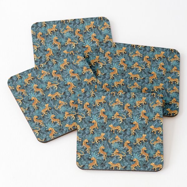 Item preview, TIGERS WITH LEAVES PATTERN designed and sold by PSYNOVA.