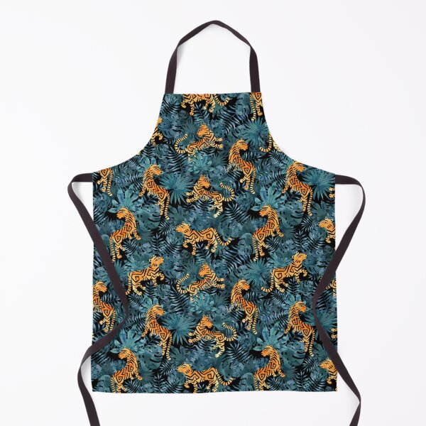Item preview, TIGERS WITH LEAVES PATTERN designed and sold by PSYNOVA.