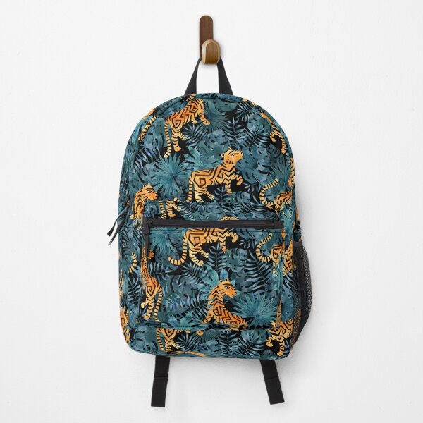 Item preview, TIGERS WITH LEAVES PATTERN designed and sold by PSYNOVA.