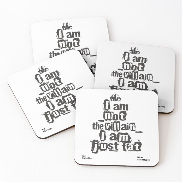 Item preview, Not a Villain, Just Fat – Grunge Fat Liberation Design designed and sold by Laurent-Art.