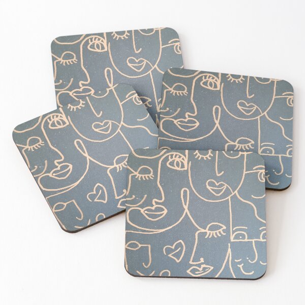Item preview, Minimalist Lineart Faces, Line Art Couple, Female Nudes, Sensuality designed and sold by DiensDesign.