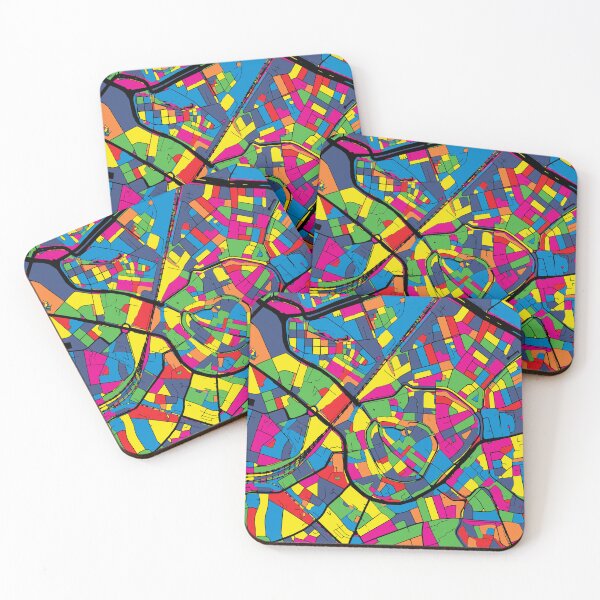 Item preview, Amersfoort Utrecht Pop Art City Map Netherlands Abstract Art designed and sold by Stadify.