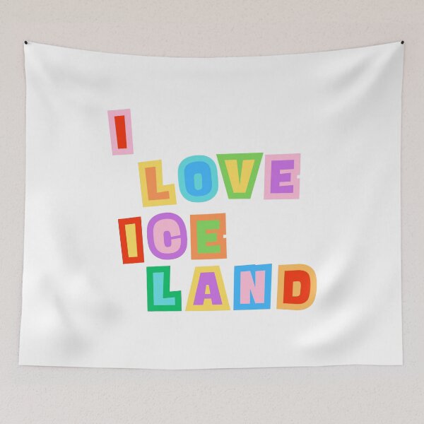 Item preview, I Love Iceland - Colorful Iceland Stamp - Funny gifts for Iceland enthusiasts designed and sold by iX-Physio.