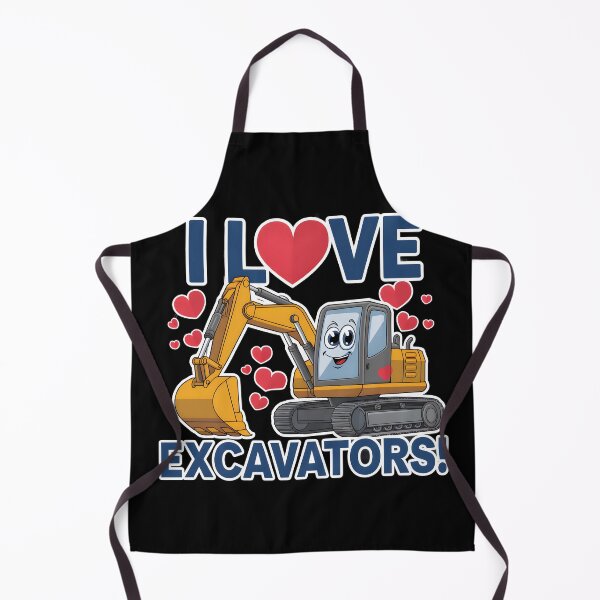 Item preview, I love excavators - heart digging digger designed and sold by wzetart.