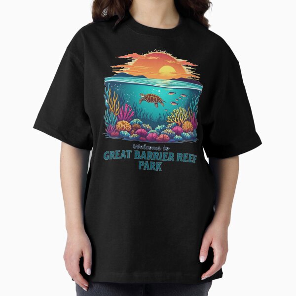 Vista previa del artículo con la obra «Bienvenido al Parque Nacional Australiano de la Gran Barrera de Coral», diseñado y vendido por Blok45.