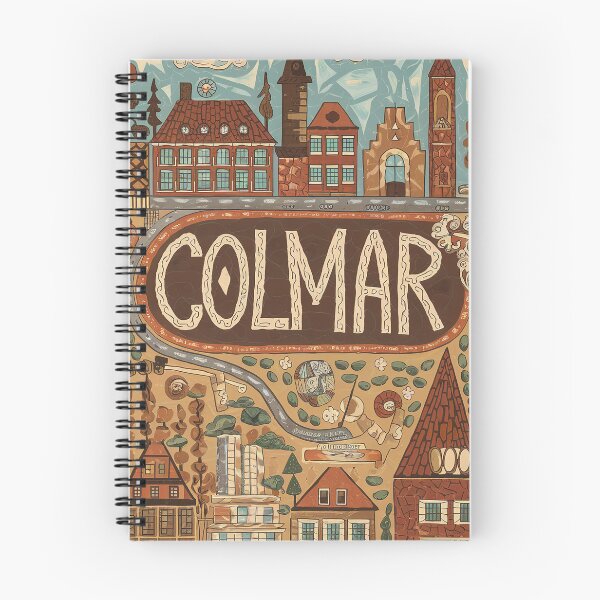 Item preview, Colmar City of France Whimsical Retro Doodle Art designed and sold by Witty Shirts.