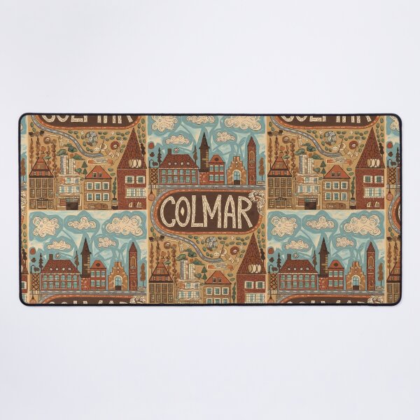 Item preview, Colmar City of France Whimsical Retro Doodle Art designed and sold by Witty Shirts.